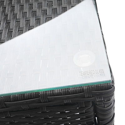 3-piece Outdoor Chair and Table Set Grey - Free Shipping