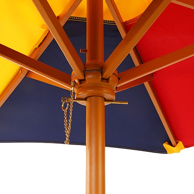 Kids Wooden Picnic Table Set with Umbrella - Brand New - Free Shipping