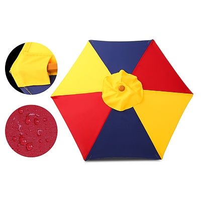 Kids Wooden Picnic Table Set with Umbrella - Brand New - Free Shipping