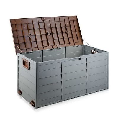 290L Outdoor Weatherproof Storage Box - Brown - Brand New - Free Shipping