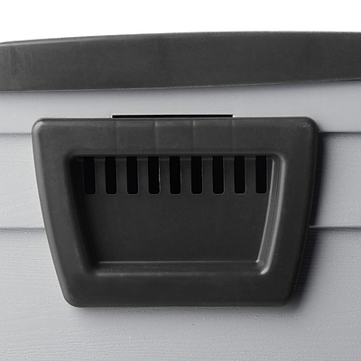 290L Plastic Outdoor Storage Box Container Weatherproof Black - Free Shipping