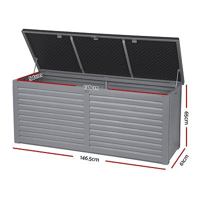 Outdoor Storage Box Bench Seat Garden Sheds Chest 490L - Brand New - Free Shipping