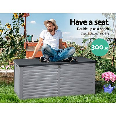 Outdoor Storage Box Bench Seat Garden Sheds Chest 490L - Brand New - Free Shipping