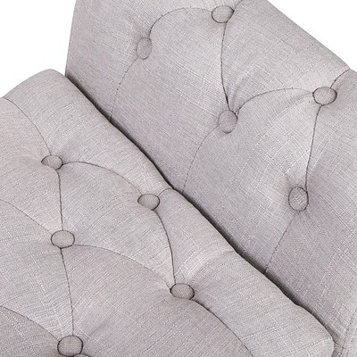 Fabric Storage Ottoman - Beige - Brand New - Free Shipping