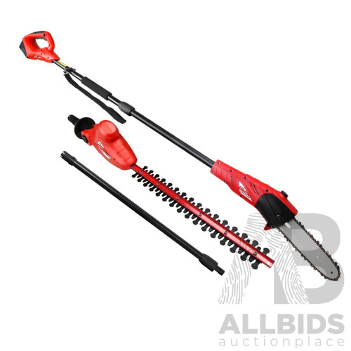 20V 2 in 1 Cordless Electric Chainsaw Hedge Trimmer - Free Shipping