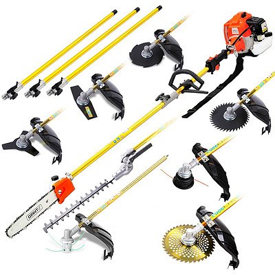 75CC 9 in 1 Multi Use Chainsaw Hedge Trimmer Whipper Brush Cutter - Free Shipping