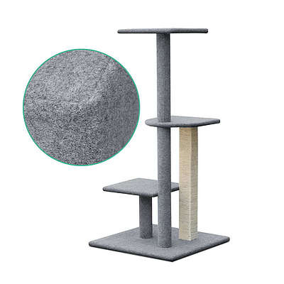 124cm Cat Scratching Post - Grey - Brand New - Free Shipping