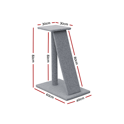 82cm Cat Scratching Post - Grey - Brand New - Free Shipping