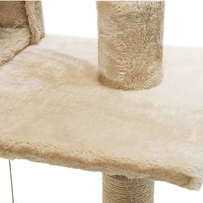 180cm Multi Level Cat Condo Scratching Tree Post - Beige - Brand New - Free Shipping