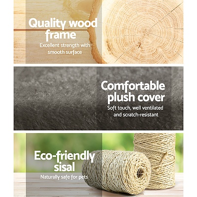 260cm Multi Level Cat Scratching Post - Grey - Brand New - Free Shipping