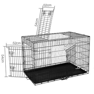 i.Pet 42inch Pet Cage - Black