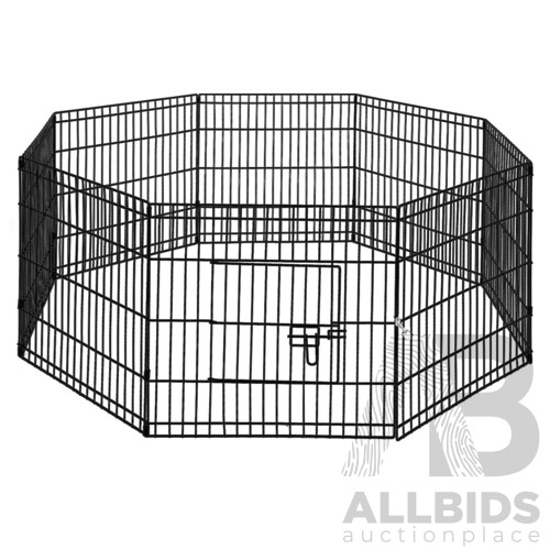 24" 8 Panel Pet Dog Playpen Puppy Exercise Cage Enclosure Play Pen Fence - Brand New - Free Shipping