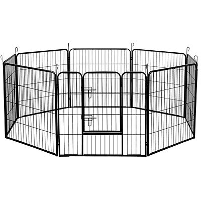 32 Inch 8 Panel Portable Pet Exercise Playpen - Free Shipping