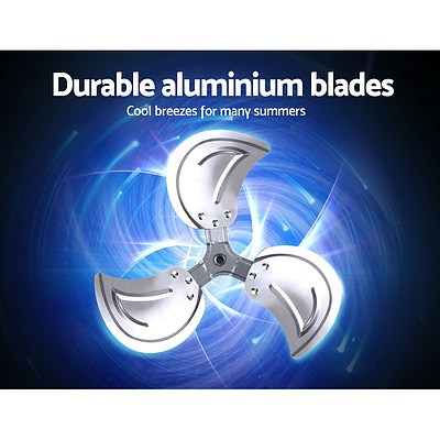 Metal Floor Fan Desk Fans Chrome Portable 3 Speed Tilt Silver