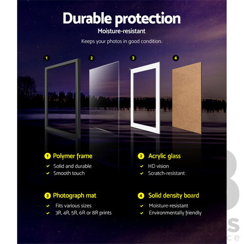 11 Piece Photo Gram Set - Black - Free Shipping