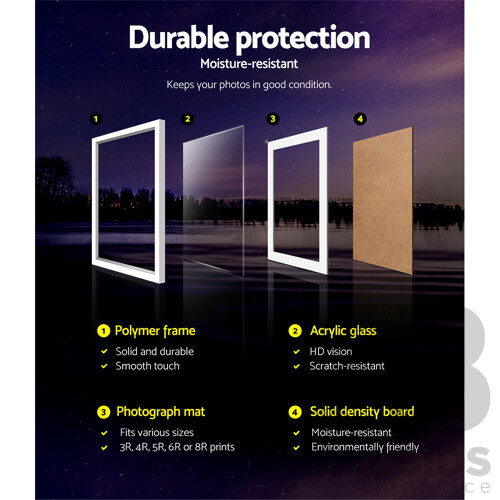 11 Piece Photo Gram Set - White - Brand New - Free Shipping