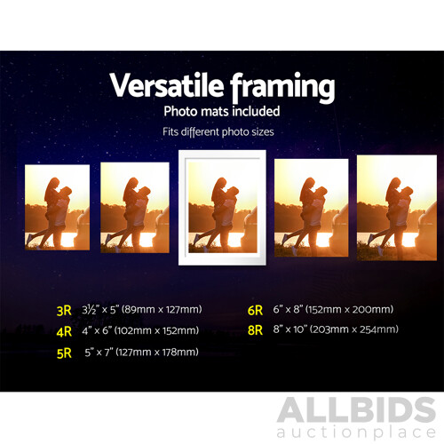 11 Piece Photo Gram Set - White - Brand New - Free Shipping