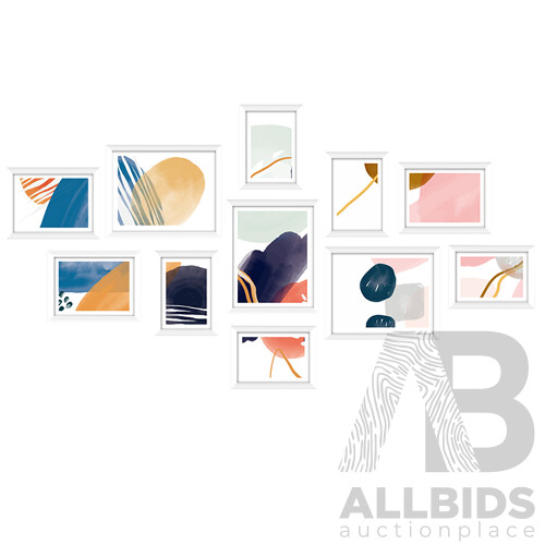 11 Piece Photo Gram Set - White - Brand New - Free Shipping