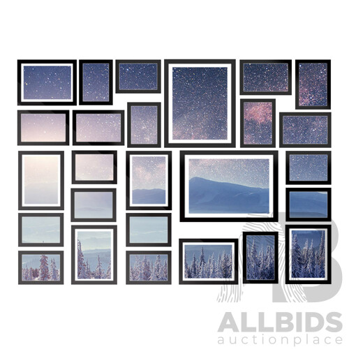 26 Piece Photo Gram Set - Black - Free Shipping