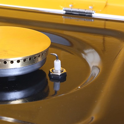 3 Burner Portable Oven - Black & Yellow - Free Shipping