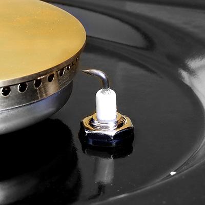 3 Burner Portable Oven - Silver & Black