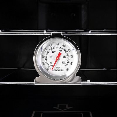 3 Burner Portable Oven - Silver & Black