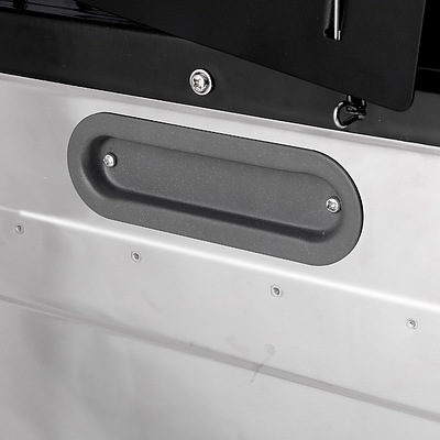 3 Burner Portable Oven - Silver & Black