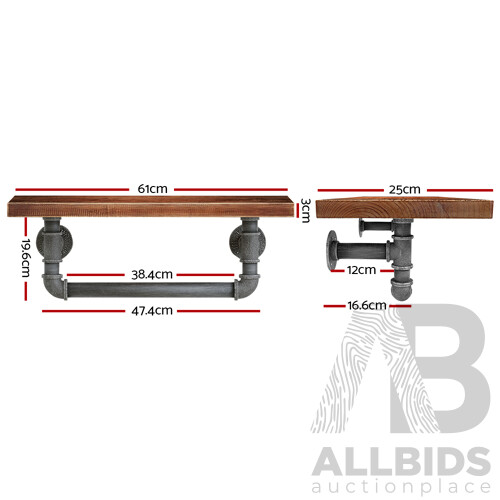 DIY Industrial Wall Shelves - Brand New - Free Shipping