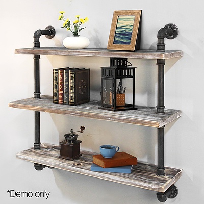 3 Level 92cm DIY Wall Mounted Bookshelf - Free Shipping