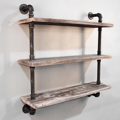 3 Level 92cm DIY Wall Mounted Bookshelf - Free Shipping
