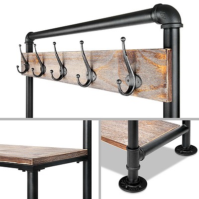 DIY Rustic Shoe Rack and Hanger - Free Shipping