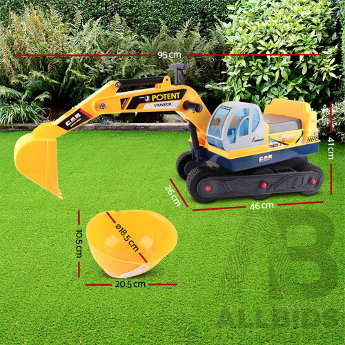 Kids Ride On Excavator - Yellow - Brand New - Free Shipping