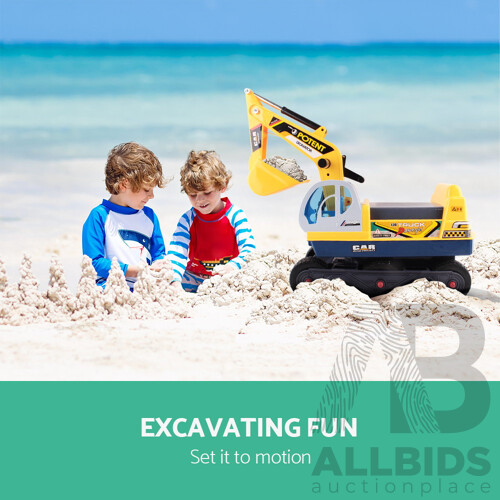 Kids Ride On Excavator - Yellow - Brand New - Free Shipping
