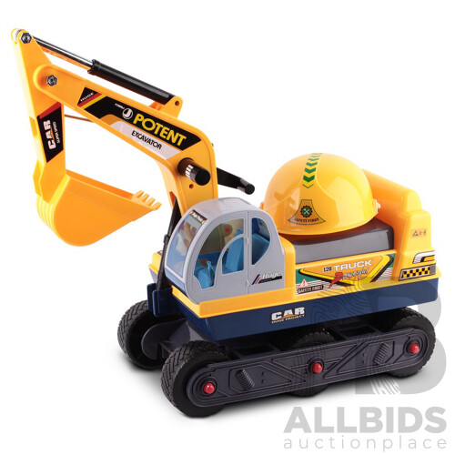 Kids Ride On Excavator Yellow - Brand New - Free Shipping