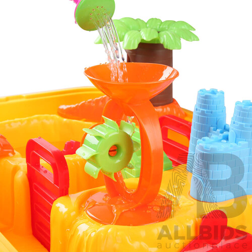 Kid's Outdoor Table & Chair Sandpit Toy Set - Free Shipping