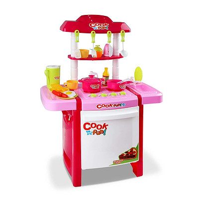 Kids Play Set Little Chef Kitchen 25 Piece - Pink - Brand New - Free Shipping