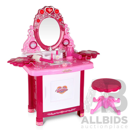 Kids Play Set Make Up Dresser 30 Piece - Pink - Brand New - Free Shipping