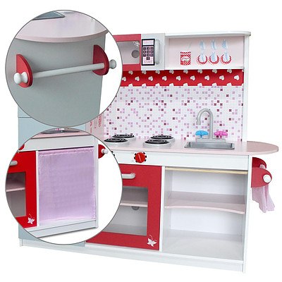 Keezi Kids Cookware Play Set - Pink & Red