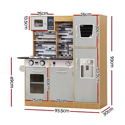 Kids Kitchen Wooden Pretend Play Set Toys Food Cooking Children Cookware - Brand New - Free Shipping