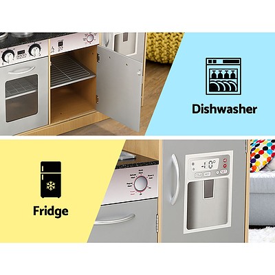 Kids Kitchen Wooden Pretend Play Set Toys Food Cooking Children Cookware - Brand New - Free Shipping