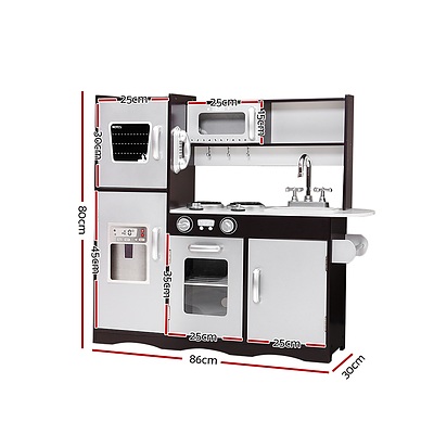 Kids Kitchen Set Pretend Play Food Sets Childrens Utensils Toys Black - Brand New - Free Shipping