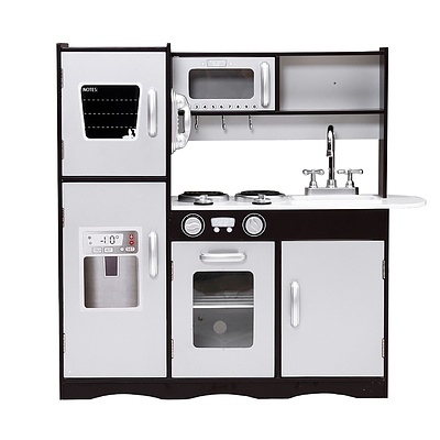 Kids Kitchen Set Pretend Play Food Sets Childrens Utensils Toys Black - Brand New - Free Shipping