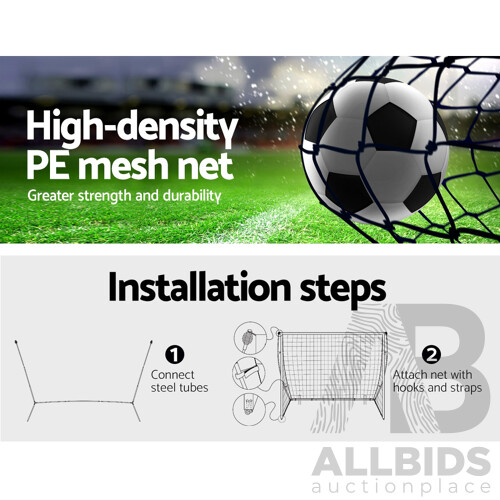 Everfit Portable Soccer Football Goal Net Kids Outdoor Training Sports 3.6M XL