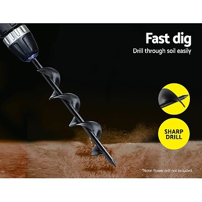 Garden Auger Power Earth Post Hole Digger Planter Drill Bit 50x300mm