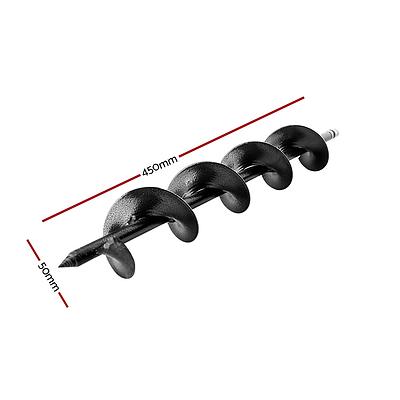 Garden Auger Power Earth Post Hole Digger Planter Drill Bit 50x450mm - Brand New - Free Shipping