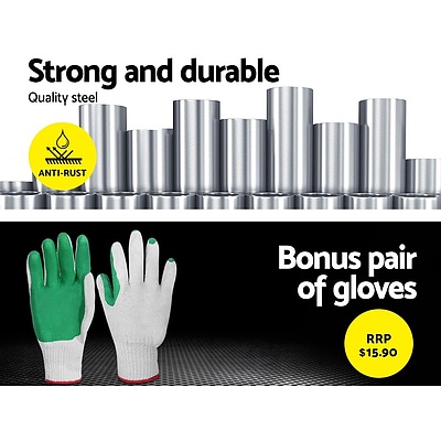 Garden Auger Power Earth Post Hole Digger Planter Drill Bit 75x175mm