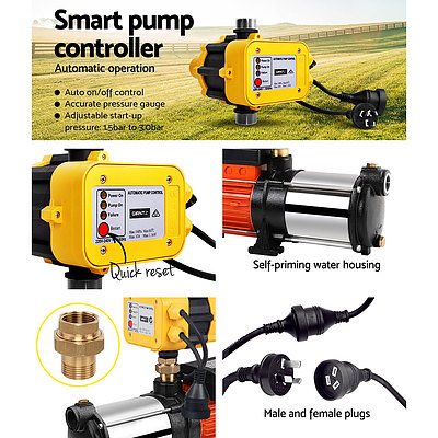 Water Pressure Pump Multi Stage Auto Garden House Rain Tank Irrigation - Brand New - Free Shipping