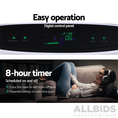 Air Purifier HEPA Filter Freshener Carbon Ioniser Cleaner with Remote Timer - Brand New - Free Shipping