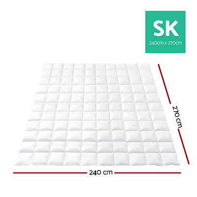Super King Size Light Weight Duck Down Quilt Cover - Free Shipping