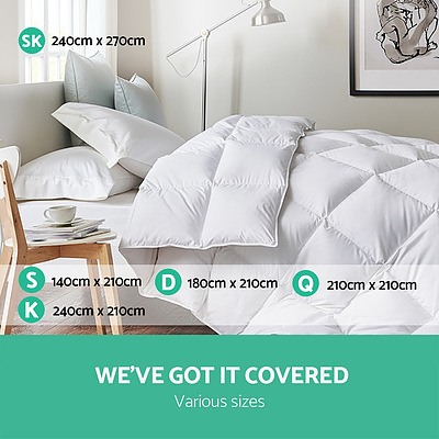 Super King Size Duck Down Quilt - Brand New - Free Shipping